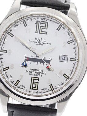 BALLWATCH Train master NM1056D-LAJ-WH Power reserve Automatic Men's Watch